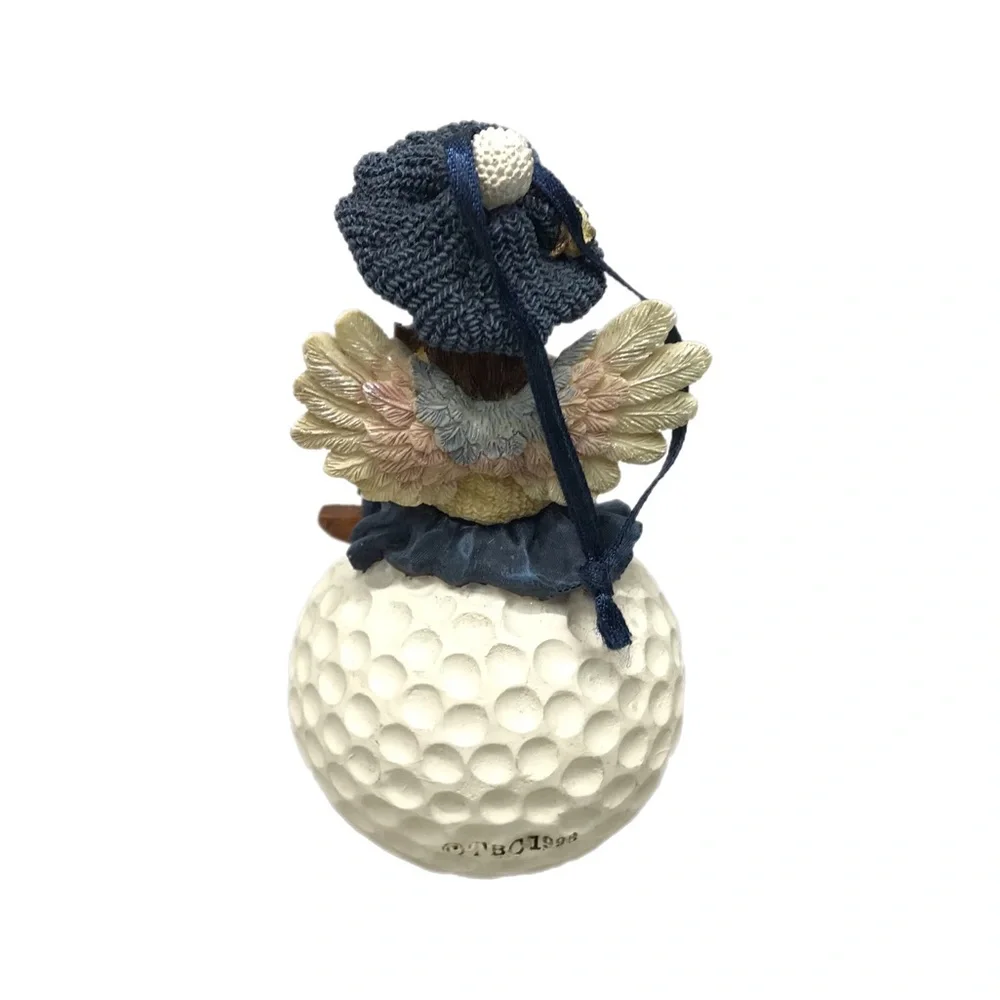 Boyds Bears‎ Birdie .. Fore! 20th Anniversary Handmade Ornament Golf Angel w/Box